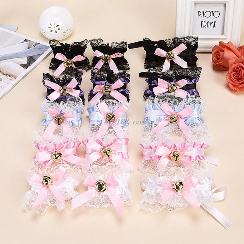 Cosplay&ware Female Girls Anime Lolita Cosplay Costume Plush Cat Ears Bowknot Bell Ruffles Lace Collar Necklace Wristband -Zentai shop online H574eadcfdaba414998b7923019cdd14cK.jpg