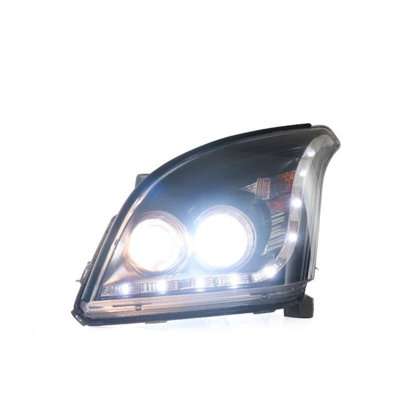 

2003-2009 old domineering headlight assembly for Prado 2700/4000 modified xenon LED angel eye daytime running light