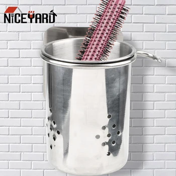 

NICEYARD Household Wall Mounted Bathroom Organizer Practical Razor Comb Storage Shelf Bathroom Accessories Set