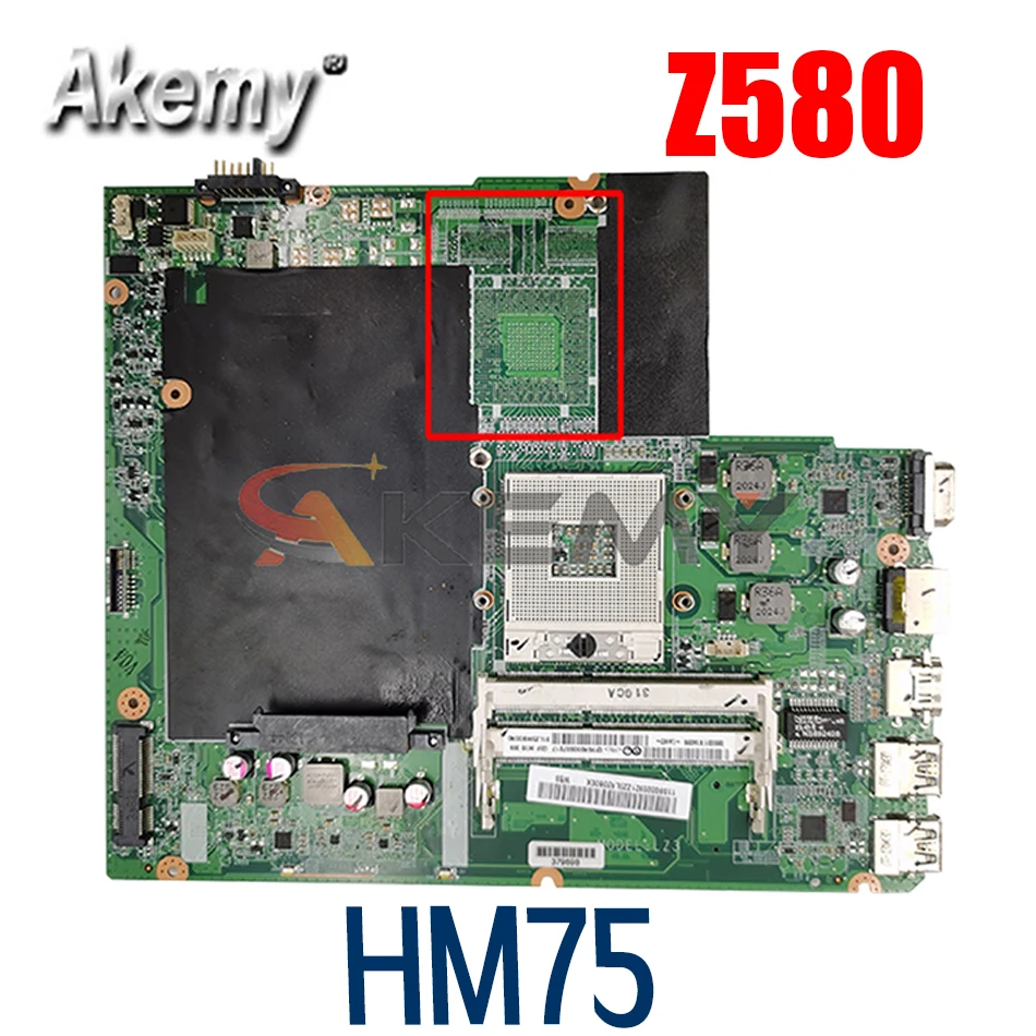 Laptop Motherboard For LENOVO Ideapad Z580 Core HM75 Mainboard DA0LZ3MB6G0 11S90000921ZZ 