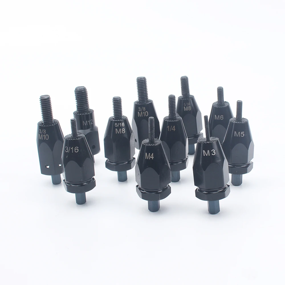 Метрические M3-M12 и Imperial 3/16 1/4 5/16 3/8 винты гайка заклепка пистолет адаптер головка