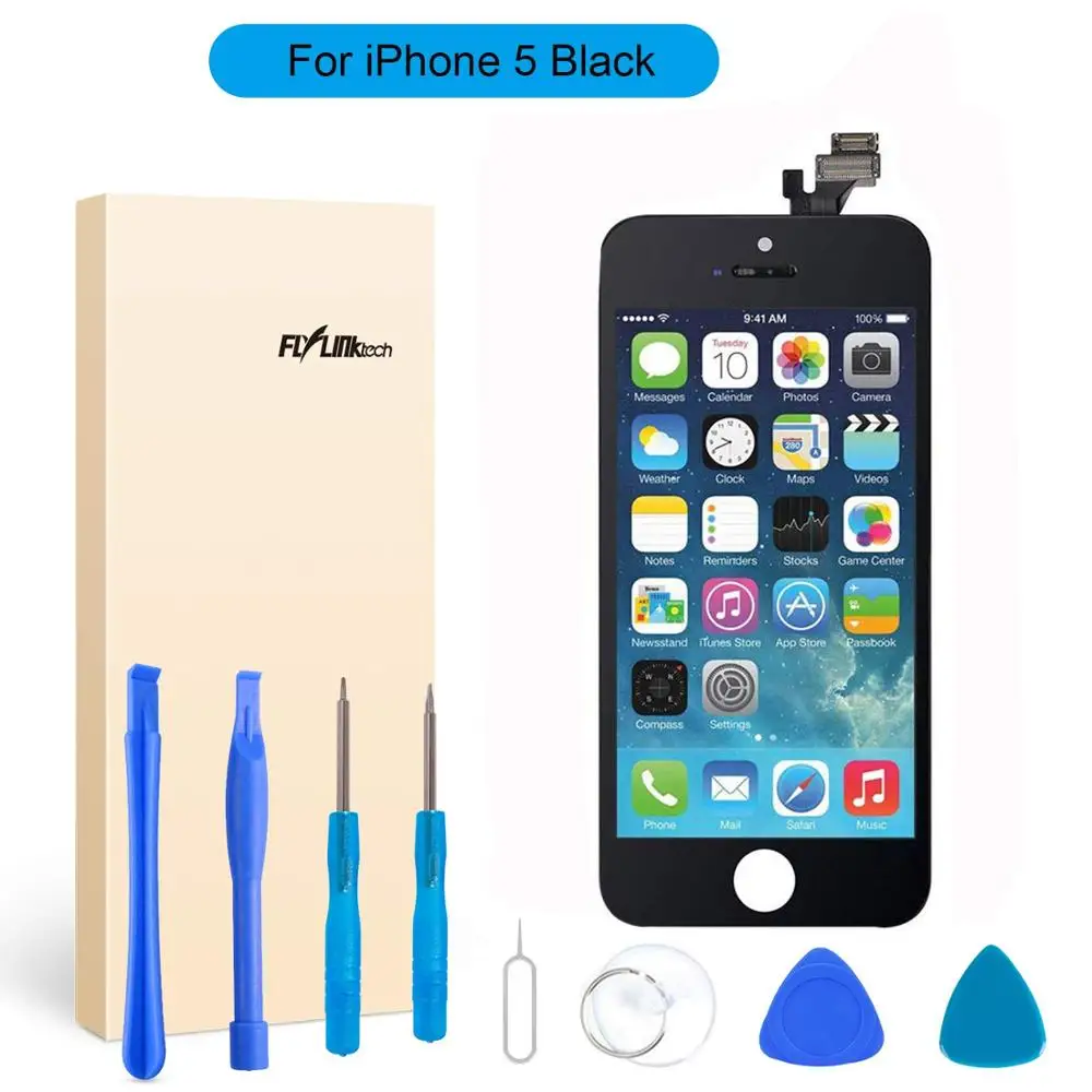 Flylinktech ЖК экран для iPhone 5 сенсорный дисплей дигитайзер сборка Замена переднего