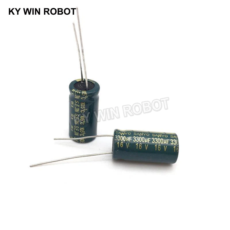 10 pcs Aluminum electrolytic capacitor 3300 uF 16 V 10 * 20 mm frekuensi tinggi Radial Electrolytic kapasitor electrolytic capacitor aluminum capacitor aluminum electrolytic capacitor