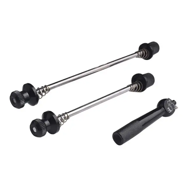 Ultralight Anti Theft Skewers Road MTB Bike Wheels Locking Security Bicycle Post Quick Release Aluminum Alloy Black