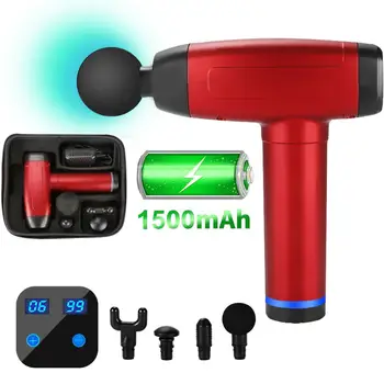 

Myofascial Physiotherapy Instrument Mute Touch Screen Fascia Gun Massage Gun Electric Warp Film Impact Relax Gun Deep Massager