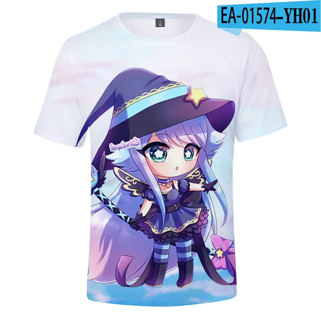 Meninos meninas bonito gacha vida camiseta crianças de manga curta 3d t  camisa adultos das mulheres dos homens verão t imprimir gacha vida topos -  AliExpress