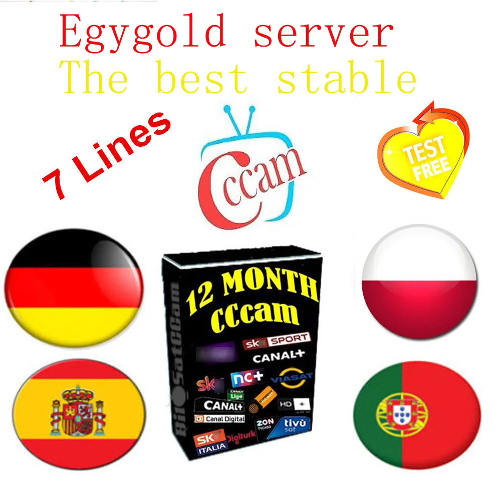 

Egygold cccam servers 7 lines for Europe DVB-S2 Satellite receiver v7 V8 V9 NOVA stable in Germany Spain Poland
