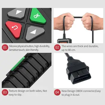 

YA101 OBD2 Scanner Automotive OBD Code Reader OBD2 Fault Engine Scanner Live Wholesale Diagnostic Data Tool Check Car N1F3