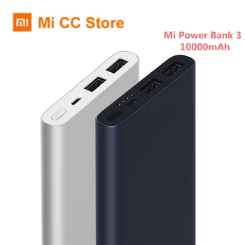 

Original Xiaomi Power Bank 3 Portable Charger 10000mAh Support 18W Fast charge QC3.0 Dual USB Mi External Battery Bank For mi 10