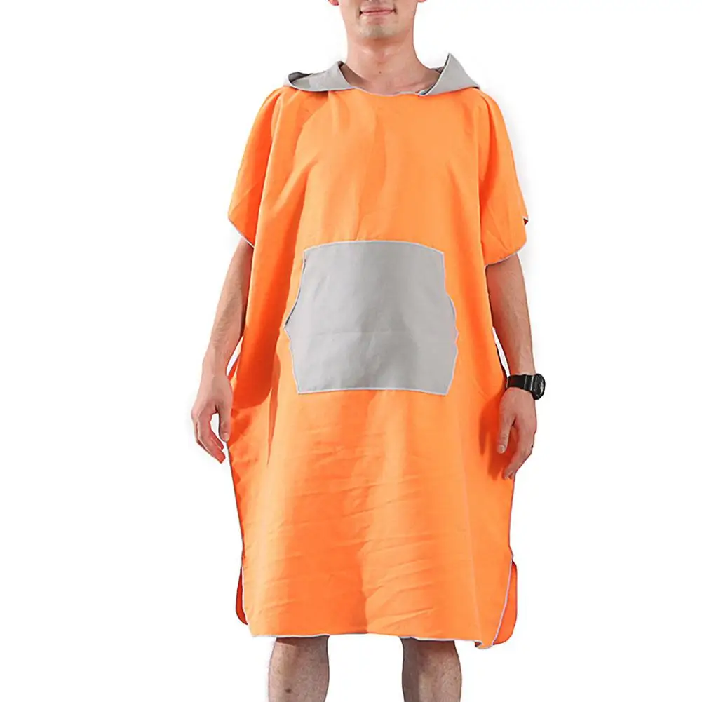 

New Adults Quick Drying Beach Cloak Changing Robe Swim Bath Towel Outdoor Sports Poncho Bathrobe Soft Beach Swimming Towels