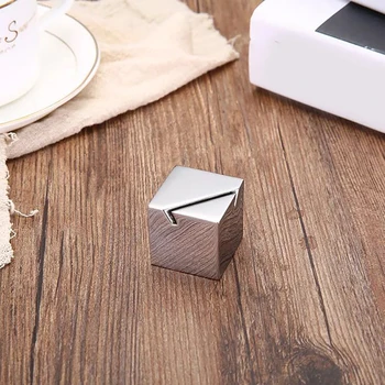 

Stainless Steel Menu Base Memo Photo Picture Clip Decoration Base Holiday Supplies