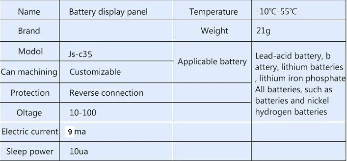 DC 10V~ 100V Li-Ion Lifepo4 тестер свинцово-кислотной батареи индикатор емкости вольтметр монитор температуры 12V 24V 36V 48V 96V