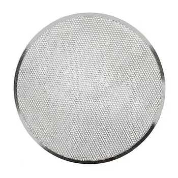 

Professional Round Pizza Oven Baking Tray Barbecue Grate Nonstick Mesh Net(12 Inch)