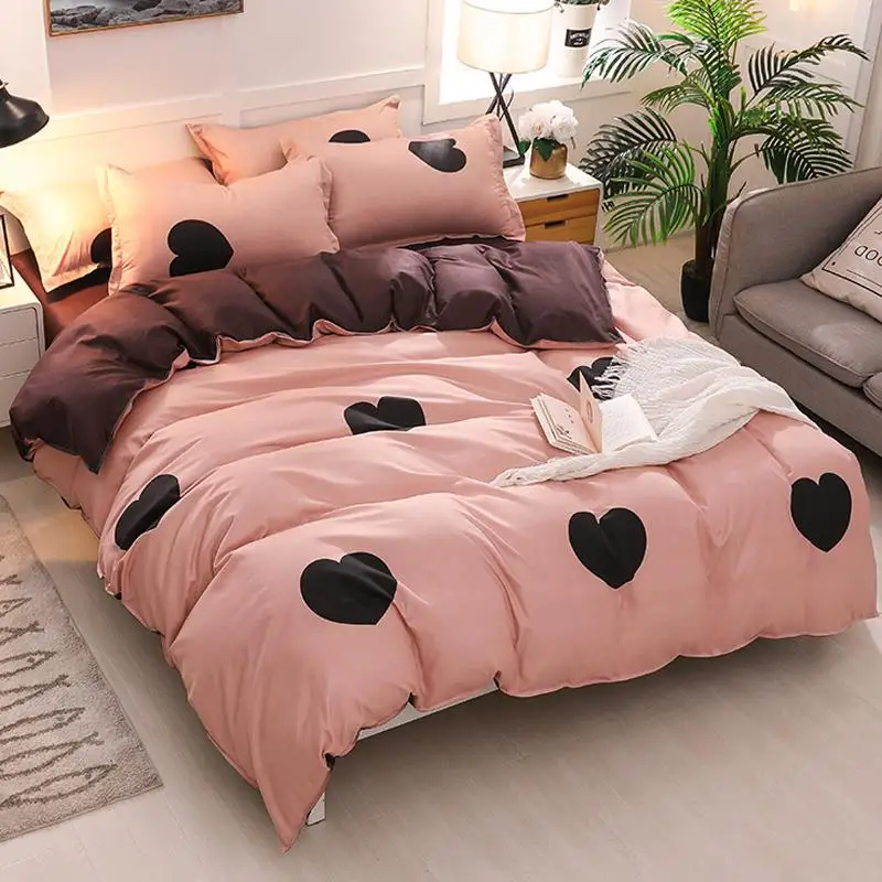 56Good quality 3/4pcs Bedding Sets Soft Heart Pink Love Duvet Cover Pillowcase Bed Sheet Girl Teen Woman Bedroom Bedspread 56Good quality 3/4pcs Bedding Sets Soft Heart Pink Love Duvet Cover Pillowcase Bed Sheet Girl Teen Woman Bedroom Bedspread