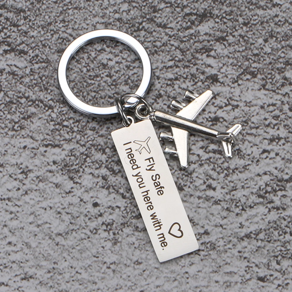 

Stainless Steel Custom Keyrings Gift Drive Safe I Need You Here With Me Keychains Couples Boyfriend Personalized Bag Key Chains