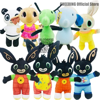 

Free Shipping Bing Bunny Stuffed Toy Pando Coco Hoppity Animation Peluche Action Toy Sula Elephant Flop Plush Doll For Kids Gift