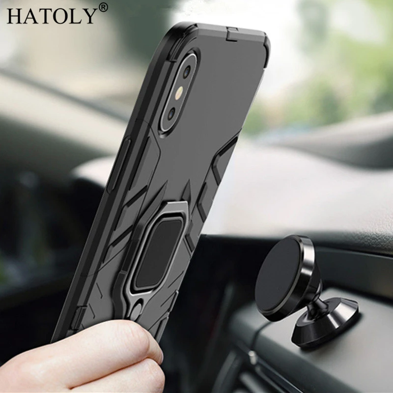 For Samsung Galaxy A10S Case Cover for Galaxy A10S Finger Ring PC Phone Case Protective Armor Case For Samsung Galaxy A10S A107F