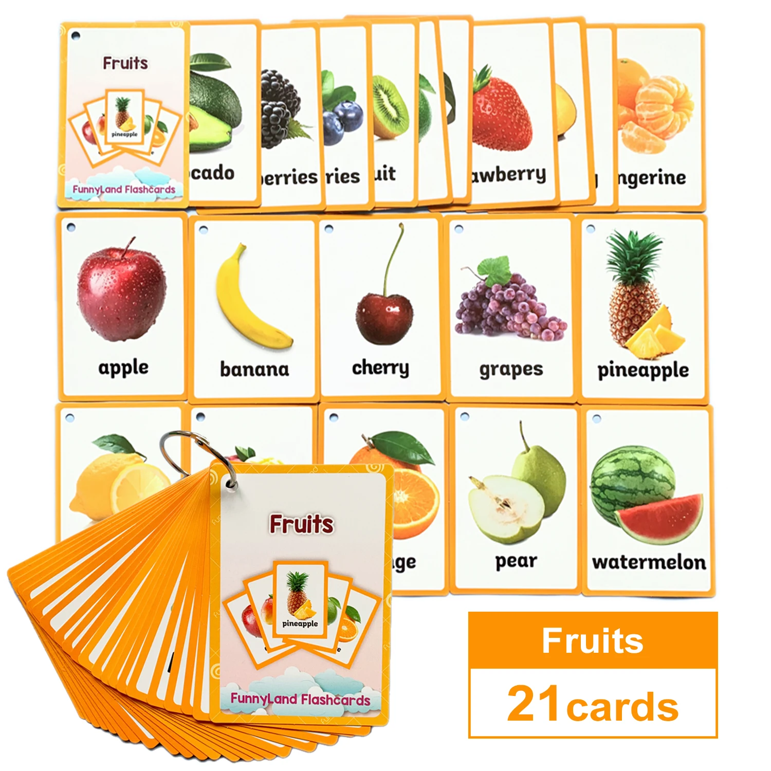 Tarjeta de aprendizaje de palabras en inglés para niños, juguete educativo Montessori de bolsillo para aprendizaje de palabras