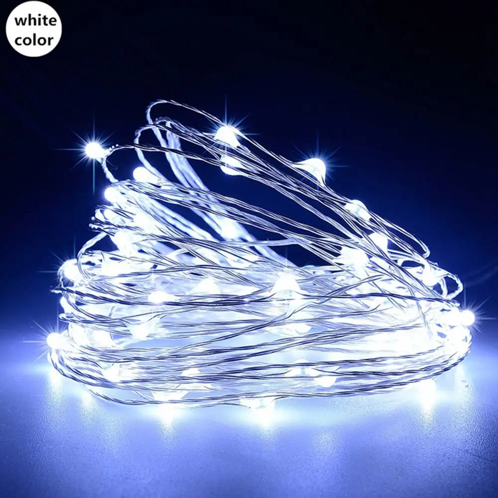 100/200 LED Solar Copper Wire String Lamp Led Strip Fairy Garland Outdoor Garden Decorative Light Wedding Christmas Decoration string lights String Lights