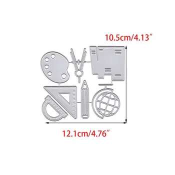 

Triangle Ruler Metal Cutting Dies Stencil DIY Scrapbooking Album Stamp Paper Card Embossing Crafts Decor Q84D