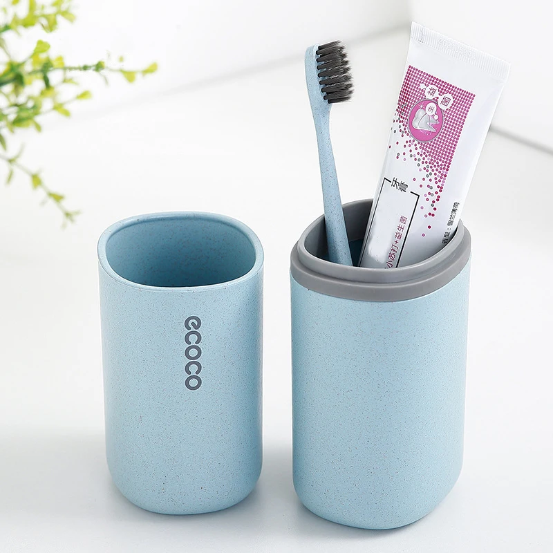 

Portable Cute Toothbrush&Toothpaste Holder Travel Double Washing Cup High Capacity 1Pcs Hiking Storage Box Case 2019 Hot-Selling