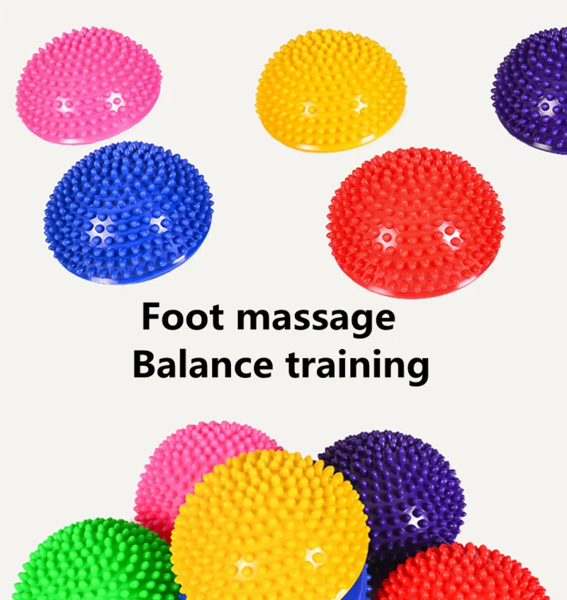 

Yoga Foot half round massage balls Inflatable Excerise Half Ball Children Balance Trainer Half Sphere Ball