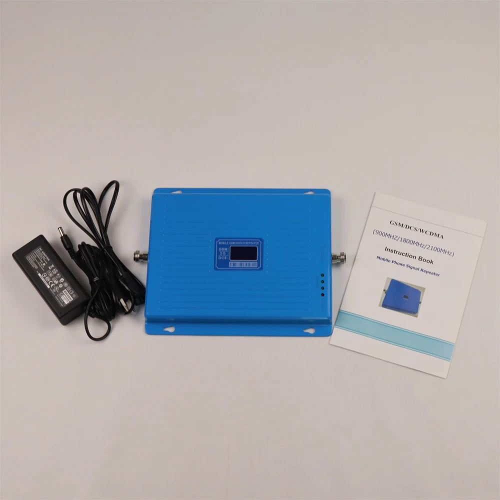 Мобильный усилитель сигнала ZQTMAX 2G 3G 4G 900 1800 2100 трехдиапазонный 75dB LTE UMTS GSM DCS WCDMA