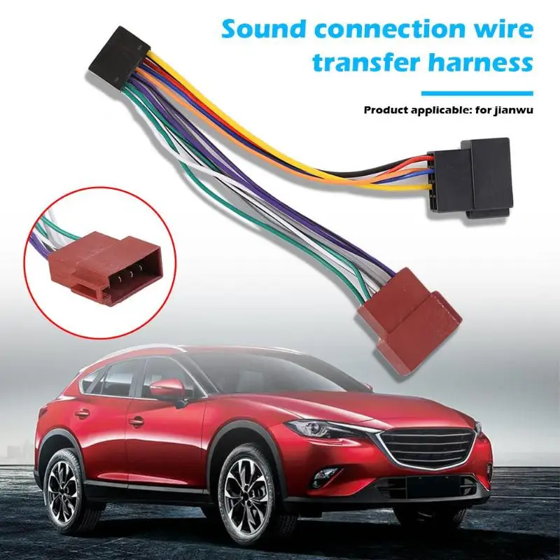 Горячая жгут проводов многофункциональный для KENWOOD автомобиля стерео радио ISO жгут проводов соединительный кабель с адаптером ткацкий станок