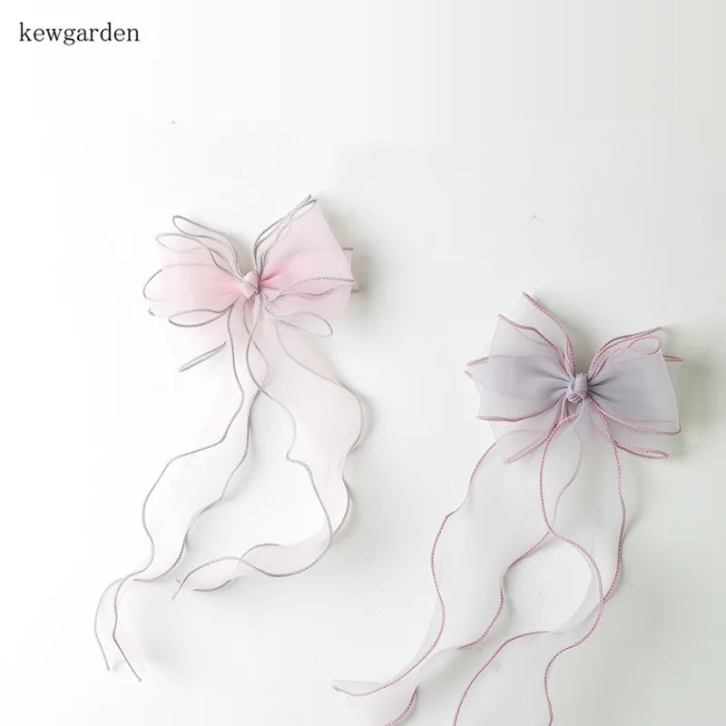 Kewgarden оптовая продажа 2 &quot5 5 см цветные края волнистые ленты из органзы DIY
