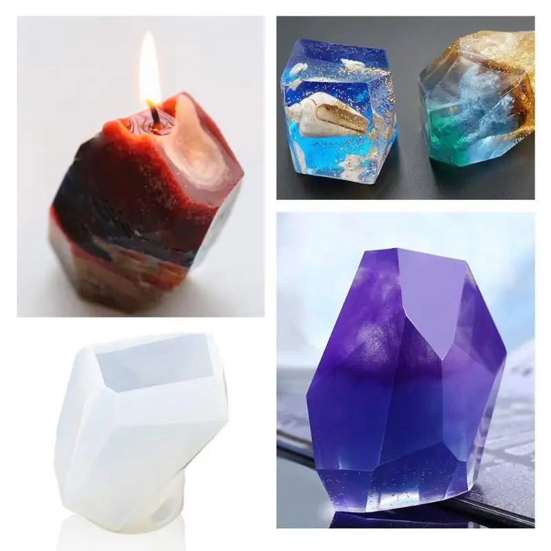 

19Pcs Large Resin Silicone Molds Kit Cube Pyramid Sphere Diamond Casting Epoxy Resin Molds With Silicone Measuring Cups Tool