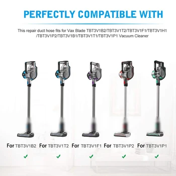 

2pcs Hose Cut For VAX BLADE 24V 32V Floor Head Tool Stick Cordless Black Replace