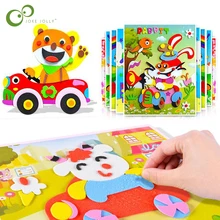 

10/5Pcs 3D EVA Foam Sticker Puzzle Game DIY Cartoon Animal Learning Education Toys For Children Kids Multi-patterns Styles GYH