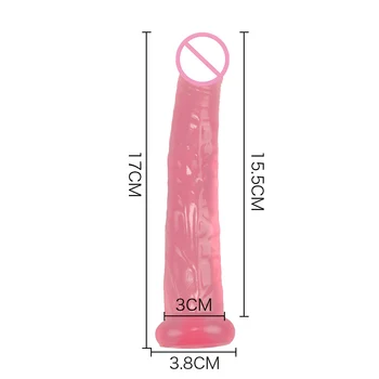 Dildo Realistic Anal Dildo Soft Jelly Penis Suction Cup Male Dick Female Masturbation Erotic Toys for Adult Sex Toys for Woman 2