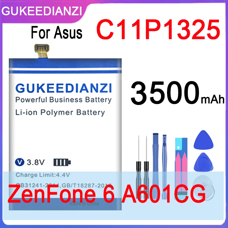 Аккумулятор GUKEEDIANZI 3500 мАч C11P1325 для Asus ZenFone 6 A600 A600CG T00G A601CG | Мобильные телефоны и