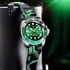 2020 LIGE GMT New Sports Watch Men Automatic Mechanical Watches 316L Stainless Steel Waterproof Green Clock Sapphire Glass Watch 4