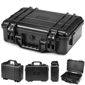 

Water Resistant Tool Box Hardware Tool Receiving Box Plastic Tool Case Protector Handle Box Storage Case Outdoor Tool Container