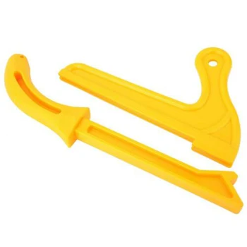 

2Pcs Woodworking Table Saw Safety Push Stick Handle Provides Great Grip Plastic