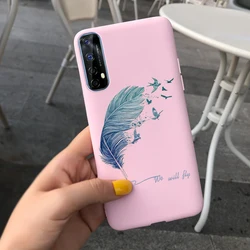 Sunflower Cute Silicone Soft TPU Back Cover Phone Case - Realme 7i (Dark Brown)
