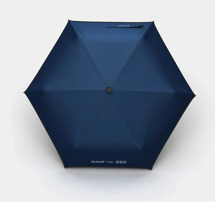 OLYCAT Сверхлегкий автоматический зонт от дождя женский простой цветной солнцезащитный, защита от ультрафиолетового излучения дорожный зонт от солнца прозрачный зонтик 6 к ветрозащитный