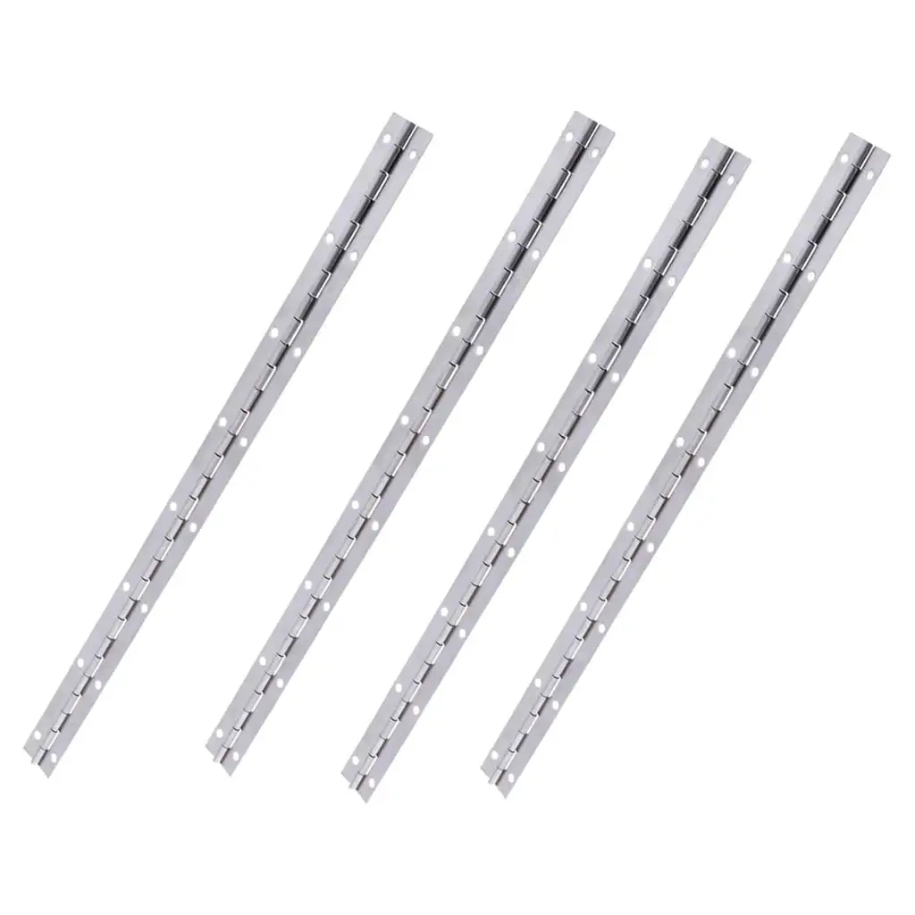 4 Stainless Steel Boat Door Piano Hinge Deck Hatch Cabin Hardware 38 X 2.5cm