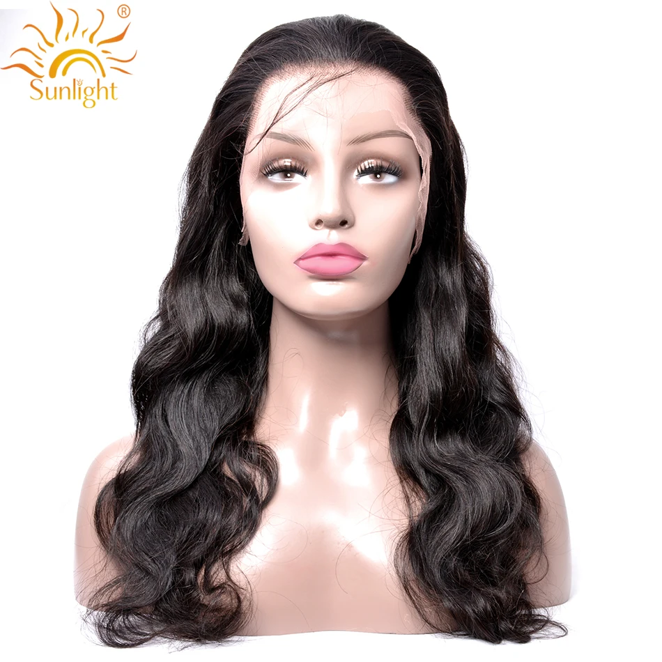 

Body Wave Wig 360 Lace Frontal Wig Pre Plucked With Baby Hair Sunlight Remy Malaysian Wig Human Hair 150% Density 10-24 inch