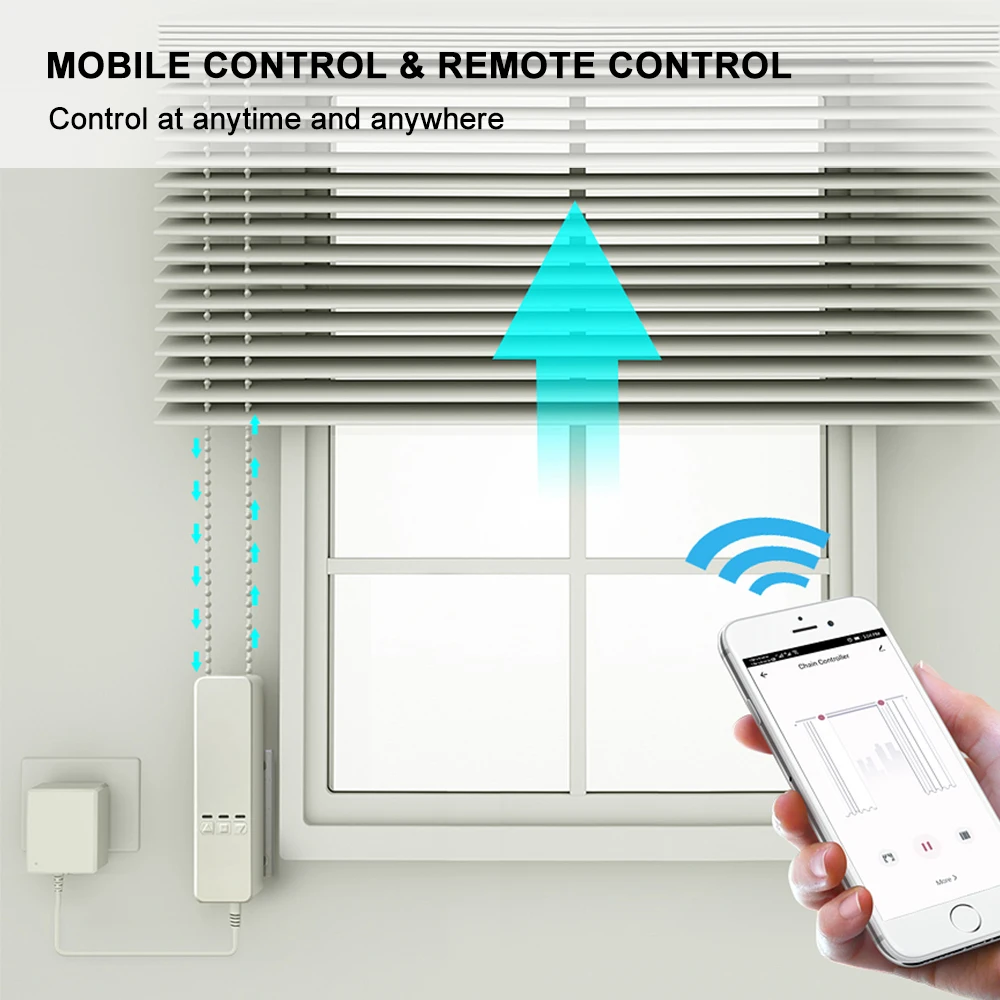 Motor Inteligente Wifi de Persiana con Batería de Litio