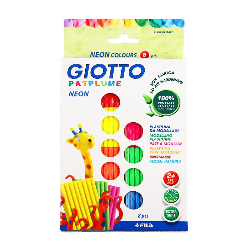 

Italy Align Multiple Giotto & Vegetable Plant Plasticene 8-Color Fluorescent se cai ni Not Harden CHILDREN'S Toy