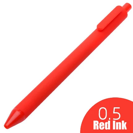 Xiao mi Pen, mi jia Kaco, цветная ручка, 0,5 мм, mi Kaco, ручка для подписи, розничная, 1 шт, заправка, цветные чернила+ 3 шт, KACO, заправка - Цвет: 1PCS Red