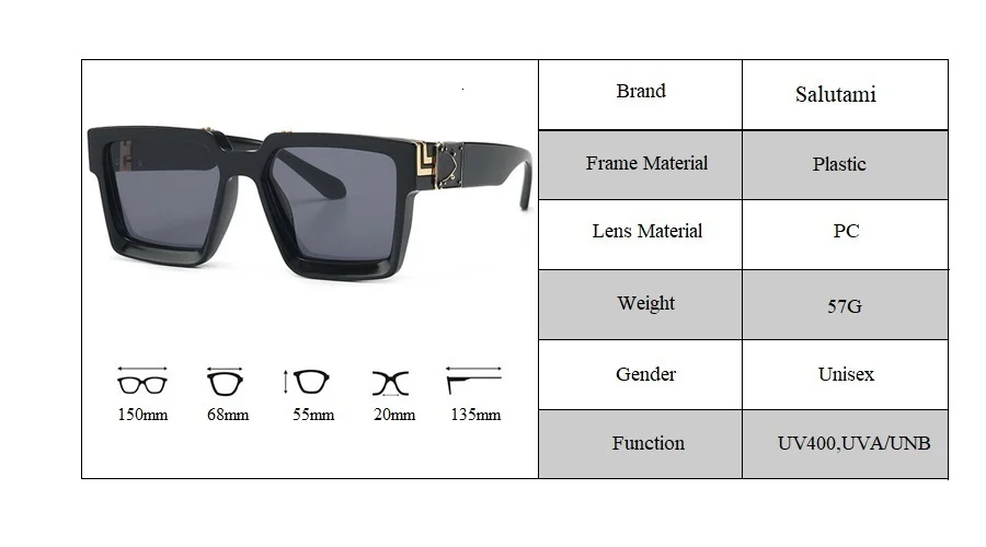 Роскошные брендовые Квадратные Солнцезащитные очки знаменитостей для женщин, Overszie, винтажные очки для мужчин, модные солнцезащитные очки в стиле панк, черные, белые оттенки