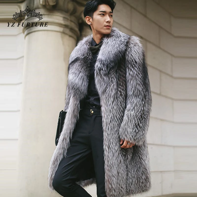 Grey fur jacket mens Clearance