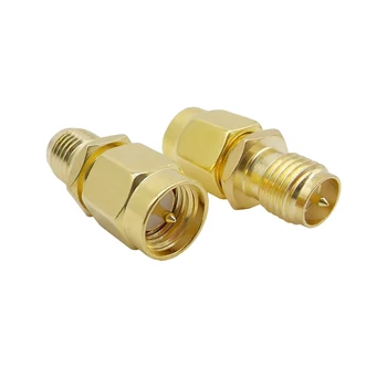 

RF SMA Straight Gold plated SMA Male Plug to RP-SMA Female Jack RF Coax Adapter Convertor For WIFI GPS Antenna Cellular