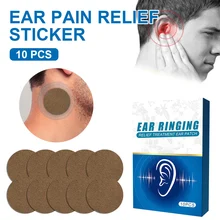 

10pcs Tinnitus Relief Treatment Ear Patch Natural Herbs Ear Pain Relief Sticker for Hearing Loss Tinnitus Pain Improves Patch