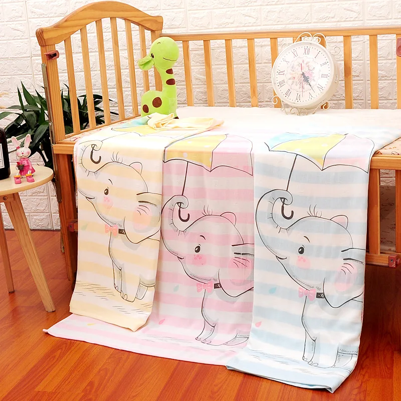 

L01 Bamboo Fabric Double Layer Gauze Bath Towel Infants Baby Blanket Water Absorbent Quick Drying Not Shed New Products