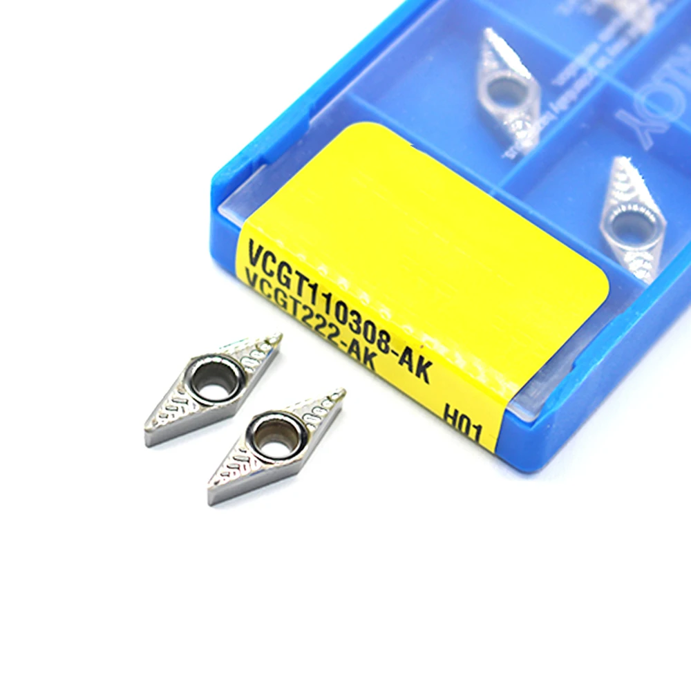 VCGT110302-AK VCGT110304-AK VCGT110308-AK H01 Drehmeißel für Aluminium, Schneidwerkzeuge Geeignet für die Bearbeitung von Aluminium und Kupfer – Detail 4